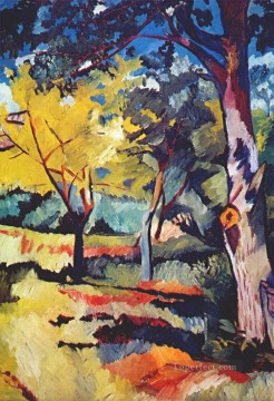 風景 Painting - Ladyzhino の木の風景